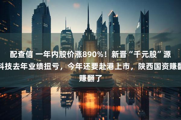配查信 一年内股价涨890%!新晋“千元股”源杰科技去年业绩扭亏,今年还要赴港上市,陕西国资赚翻了